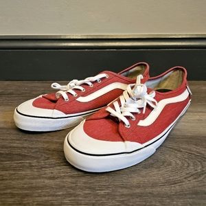 Vans Red and White Sneakers